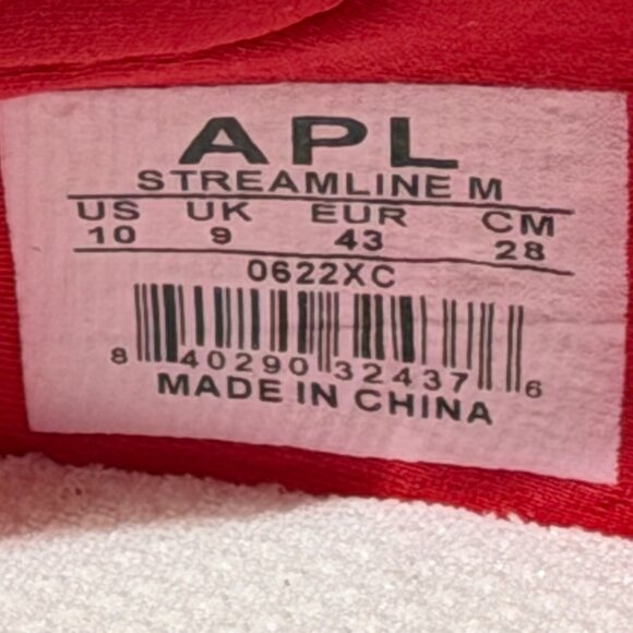 Unisex APL Streamline Red White Running Shoes / Size 10M/11.5W